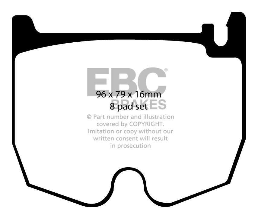 EBC Brakes MERCEDES E-Class (W211) E55 AMG 2002-2009 Remblokken