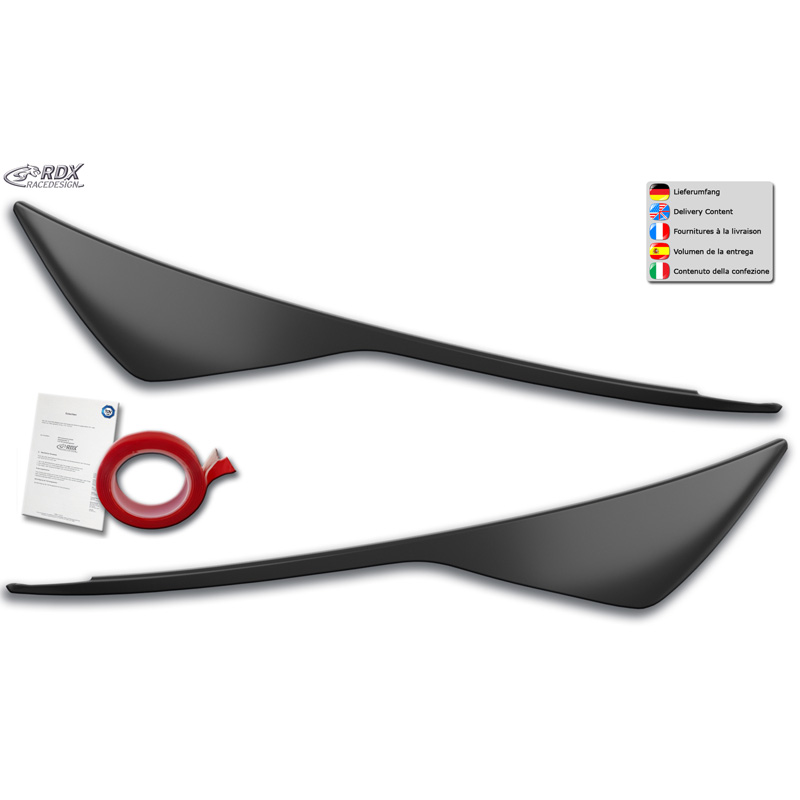 Koplampspoilers  Ford Focus III Facelift 2014-2018 (ABS)