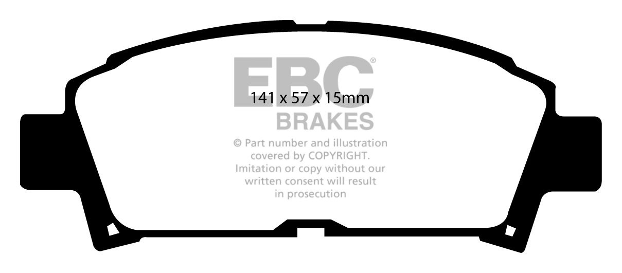 EBC Brakes TOYOTA MR2 2.0 (SW20) (61691-) 92-2000 Remblokken voo