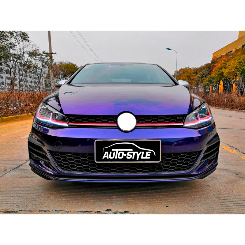 Front bumper  Volkswagen Golf VII Facelift 2017- 'GTi-Look' incl. Grills & Fog lights (PP)