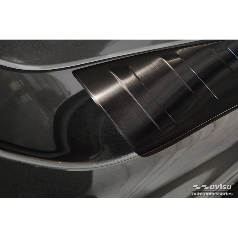 Zwart RVS Achterbumperprotector  Ford Mondeo V Hatchback/Sedan 2014-2019 & FL 2019- 'Ribs'
