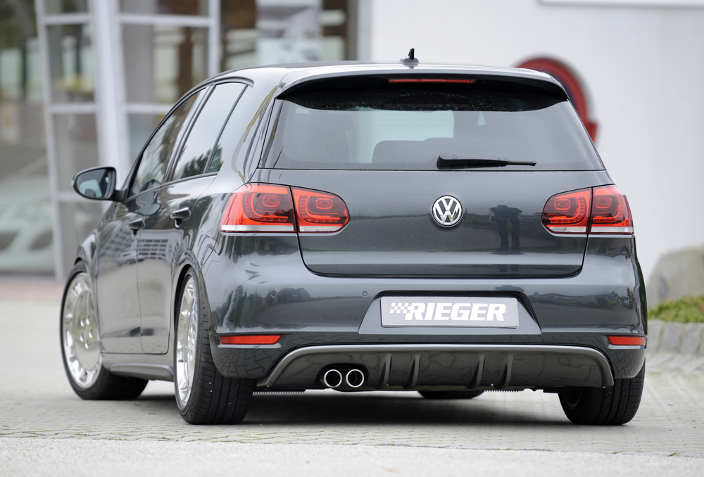 Diffuser Volkswagen Golf 6 GTD Rieger Carbon Look