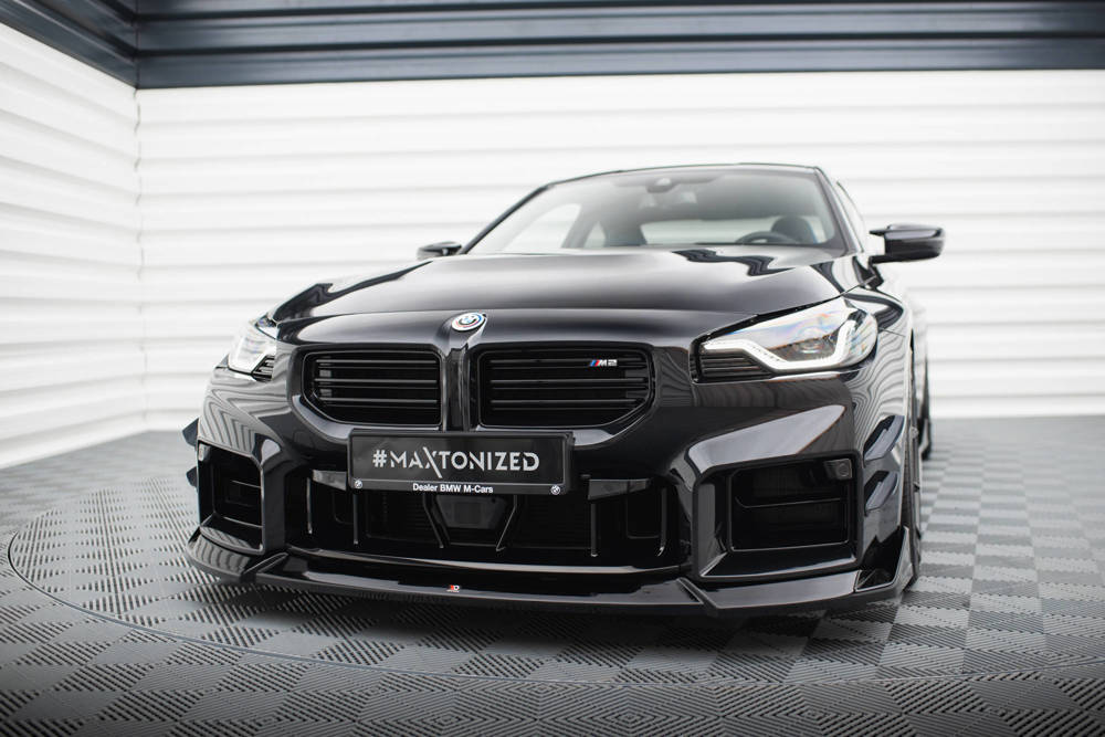 Voorspoiler V.5 BMW M2 G87 Maxton Glans Zwart