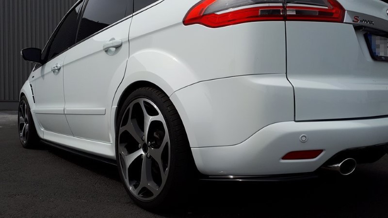 Achterzij Spoilers Ford S-Max Titanium Mk1 FL Glanzend Zwart