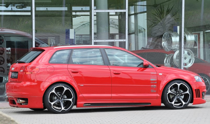 Achteraanzet Audi A3 8P Sportback Rieger
