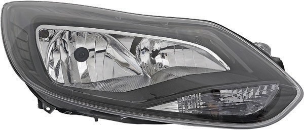 Koplamp rechts Ford FOCUS 11->> ZWART
