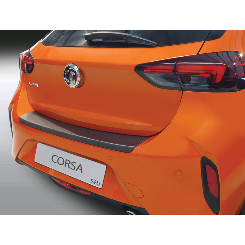 ABS Rear bumper protector  Opel Corsa F GS-Line 5 doors 2019- Black
