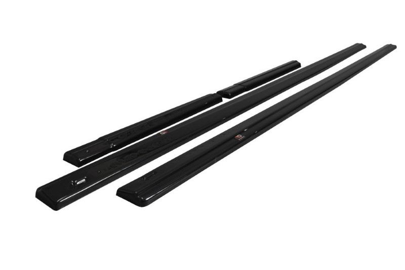Zijskirts Diffusers Ford Transit Custom Mk1 FL Glanzend Zwart