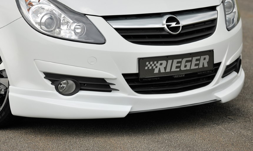Voorspoiler lip Opel Corsa D Rieger