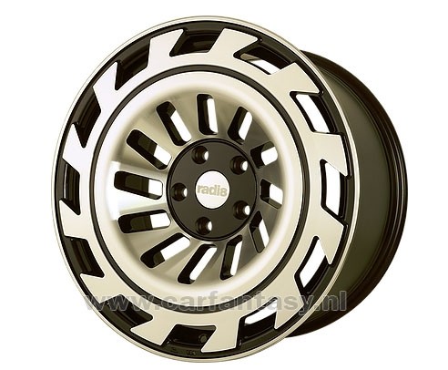 RADI8 T12 10.0x19 5x112 45 Black / Machine Face 66,6 Velgen
