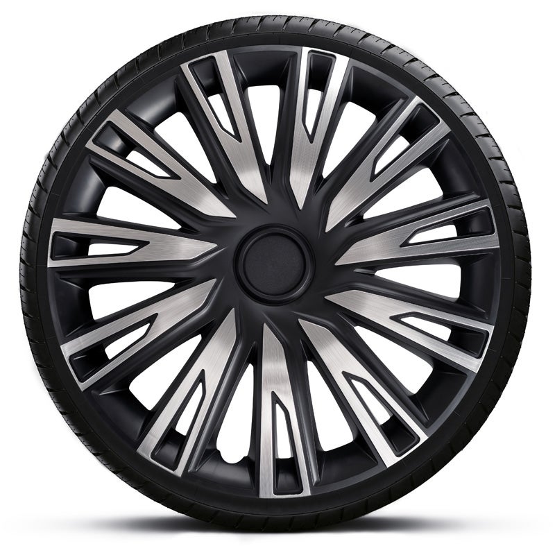 Set of 4 wheel covers Copra 15-inch alu/black