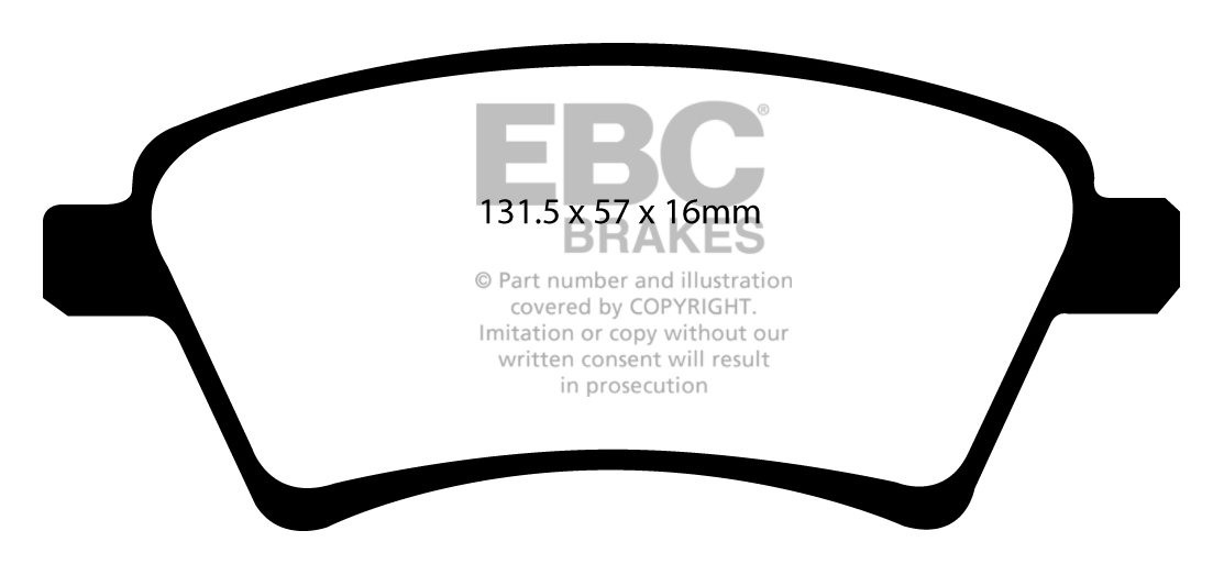 EBC Brakes SUZUKI SX4 1.6 TD 2009-.. Remblokken voorzijde greens