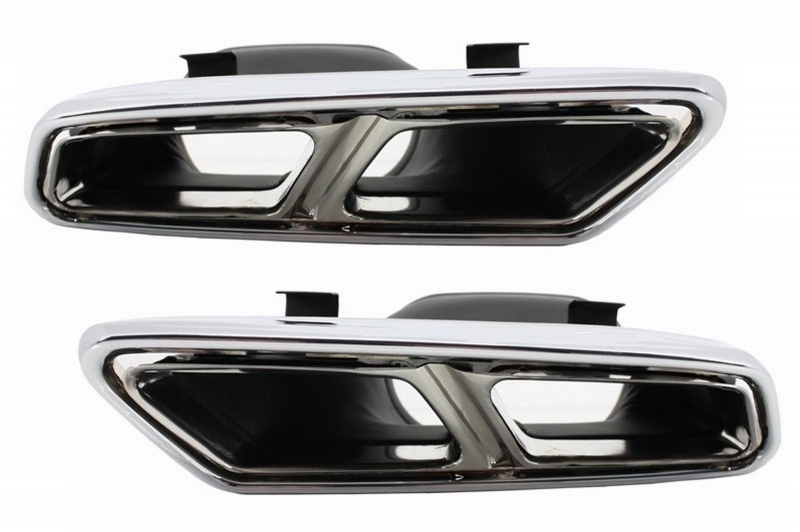 Exhaust Muffler Tips suitable for MERCEDES S-Class W222 E-Class W212 S212 Facelift CLS W218 SL-Class R231 E63 S63 SL65 A-Design