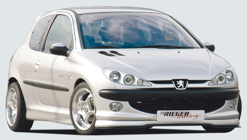 Spoilerlip Peugeot 206 Grote Frontbumper Rieger