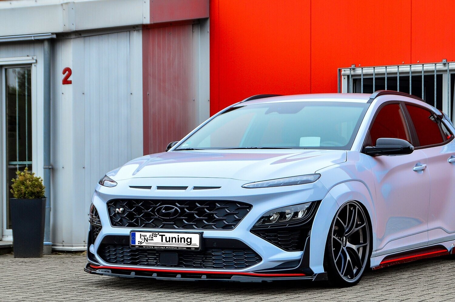 Voorspoilerlip met vleugel Hyundai Kona N + N-Line 2020-