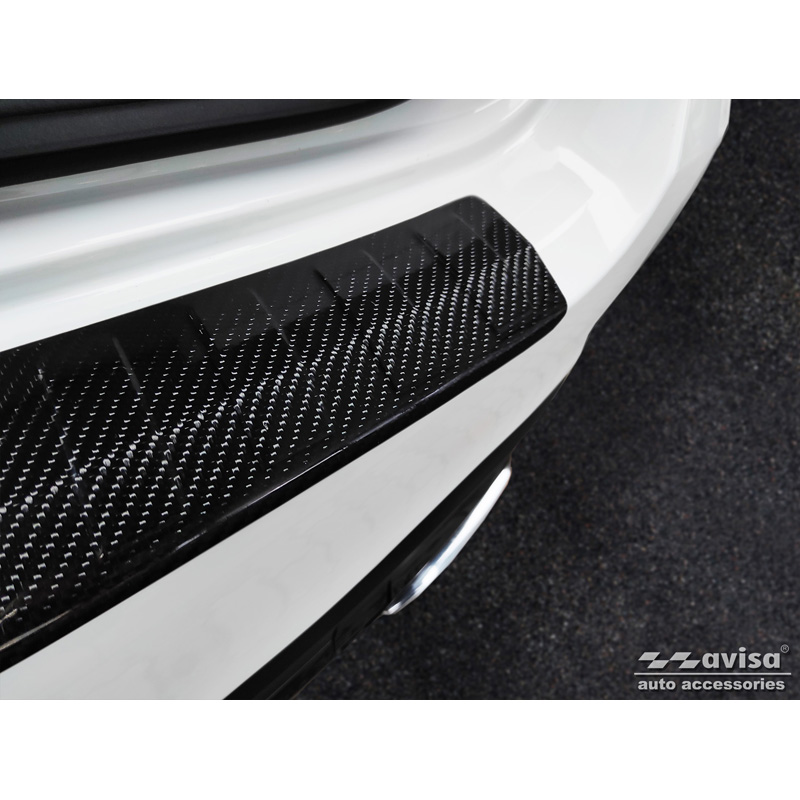 Echt 3D Carbon Achterbumperprotector  Mercedes GLS (X167) 2019-2023 & FL 2023- 'Ribs'