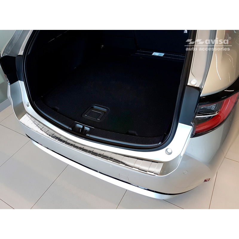 Stainless Steel Rear bumper protector  Toyota Corolla XII Combi 2019- (incl. GR Sport) & Suzuki Swace Combi 2020- 'Ribs'