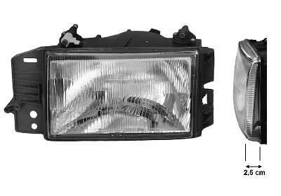 koplamp, H4, links Fiat Tempra, 1990-1997