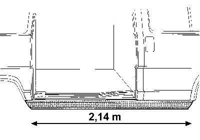 zijplaat onder, rechts Fiat Ducato, 1982-1994
