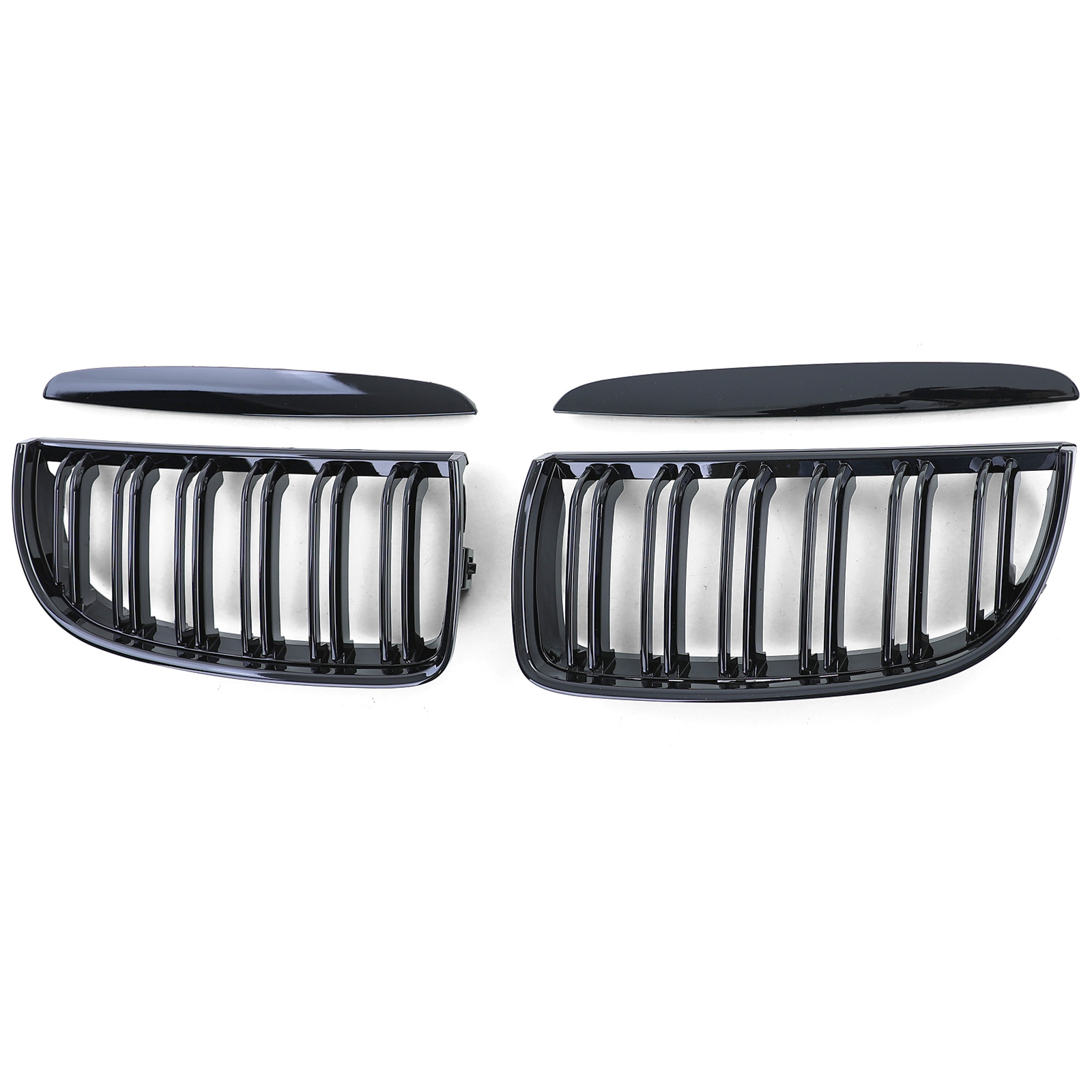 Grill Nieren BMW E90/91 05-08 Glans Zwart