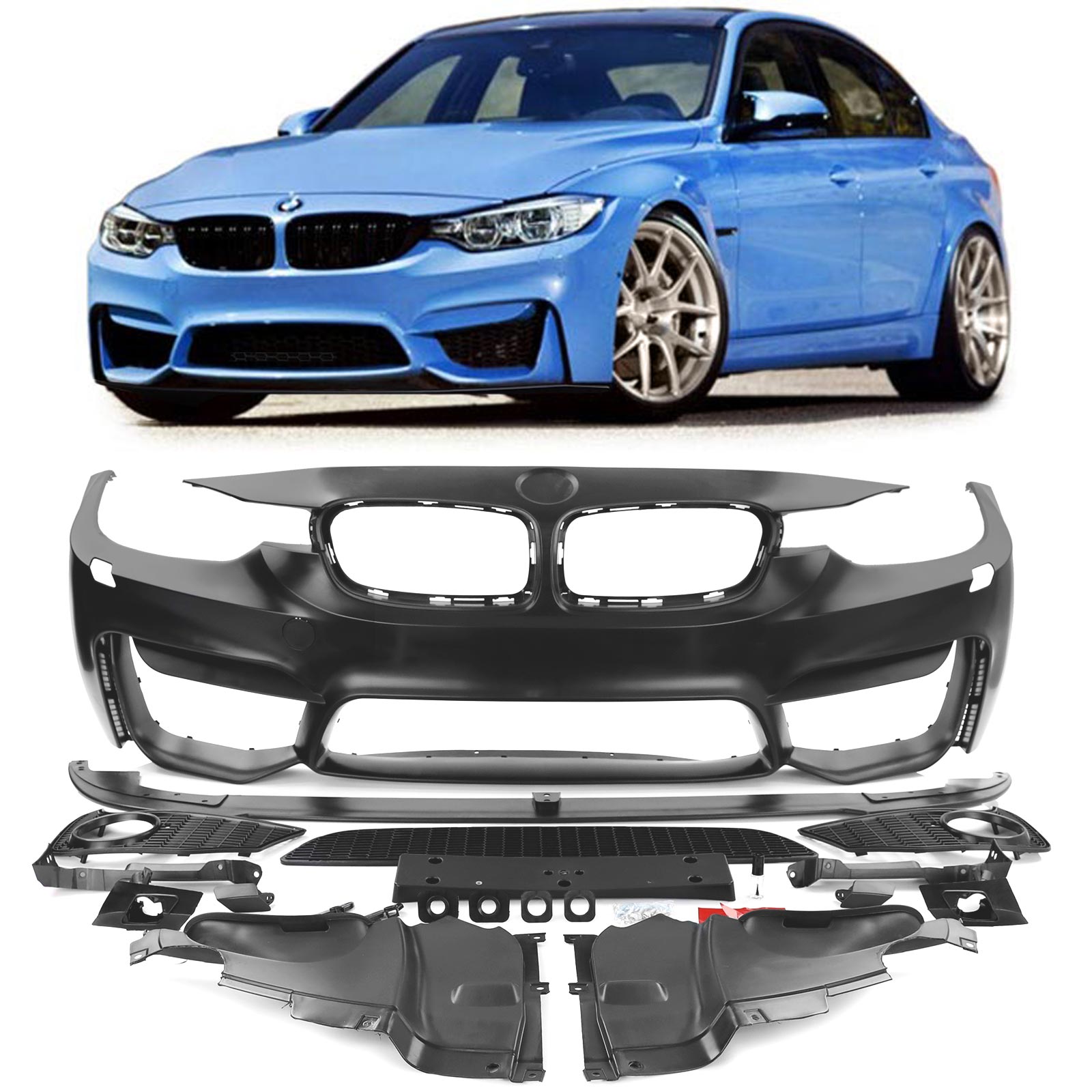 Voorbumper BMW 3 Serie F30/F31 11-15 EVO Look