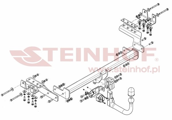 Trekhaak Mitsubishi Lancer Sportback 2008-2012