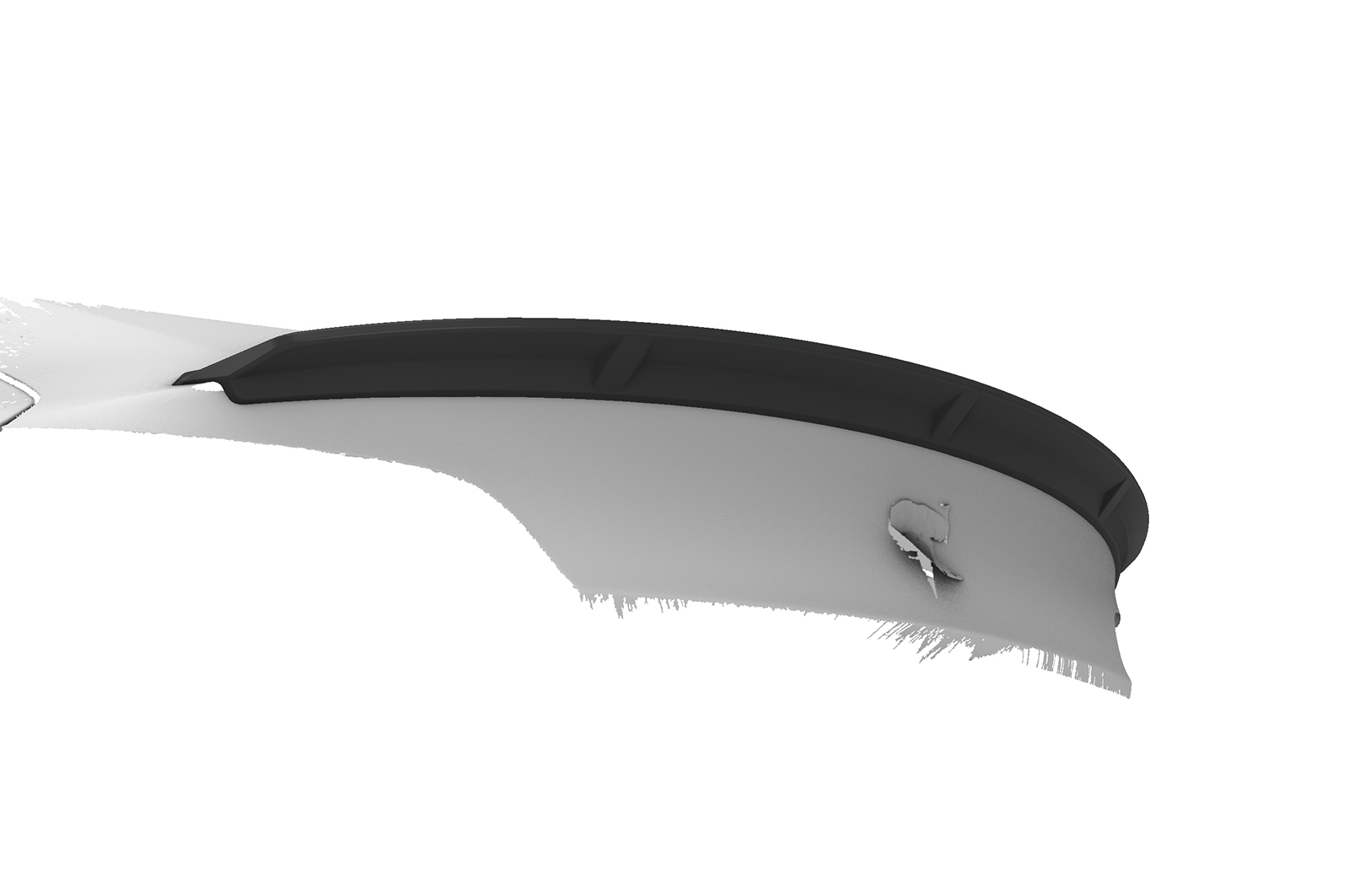 Spoiler Tesla Model 3 CSR Glans Zwart