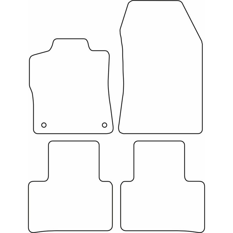 Set velour car mats  Peugeot 308 III SW 2021-