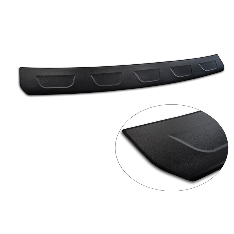 Matte black Stainless Steel Rear bumper protector  Peugeot 408 II Fastback 2023-