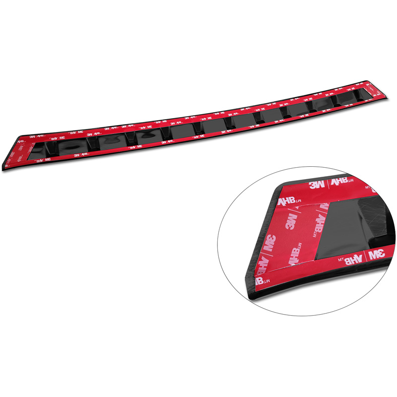 Black Stainless Steel Rear bumper protector  Opel Grandland X Facelift 2021- 'Ribs'