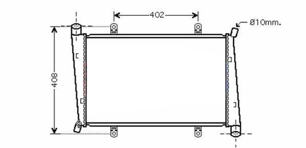 Radiator CARISMA 00-06 622x330x27 1.9DID +/-AC
