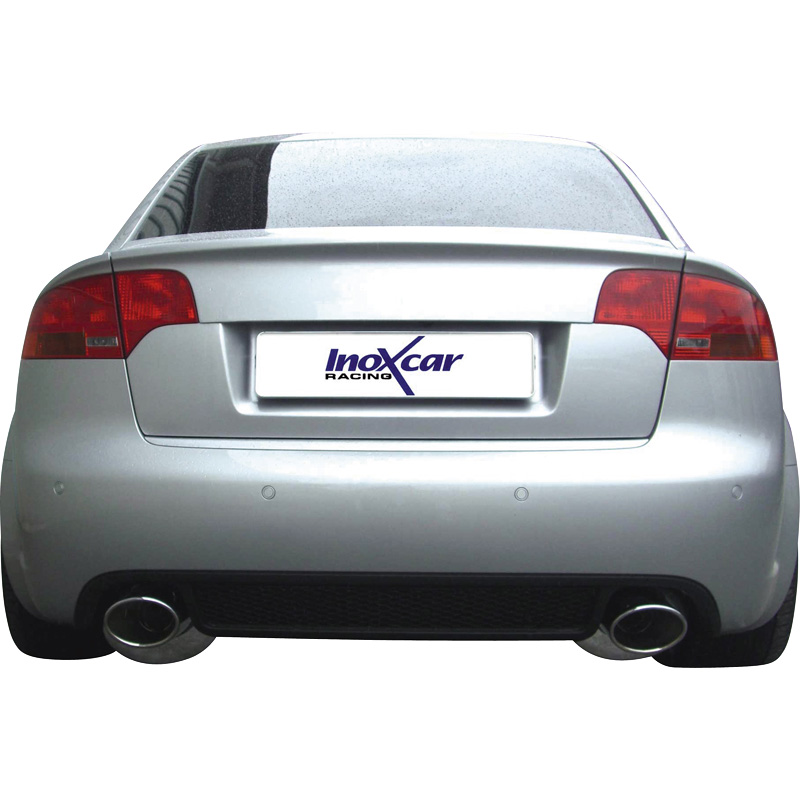 100% Inox Double Sport Exhaust  Audi RS4 4.2 V8 2006- Left/Right 150x105mm Oblong