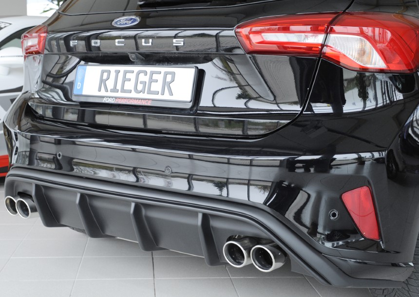 Diffuser Ford Focus 4 ST/ST-Line dubbele uitlaat links + rechts Rieger