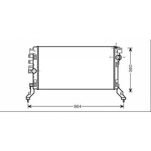 Radiator LAGUNA 07->> 690x368x40. 2.0 dCI +/-AC