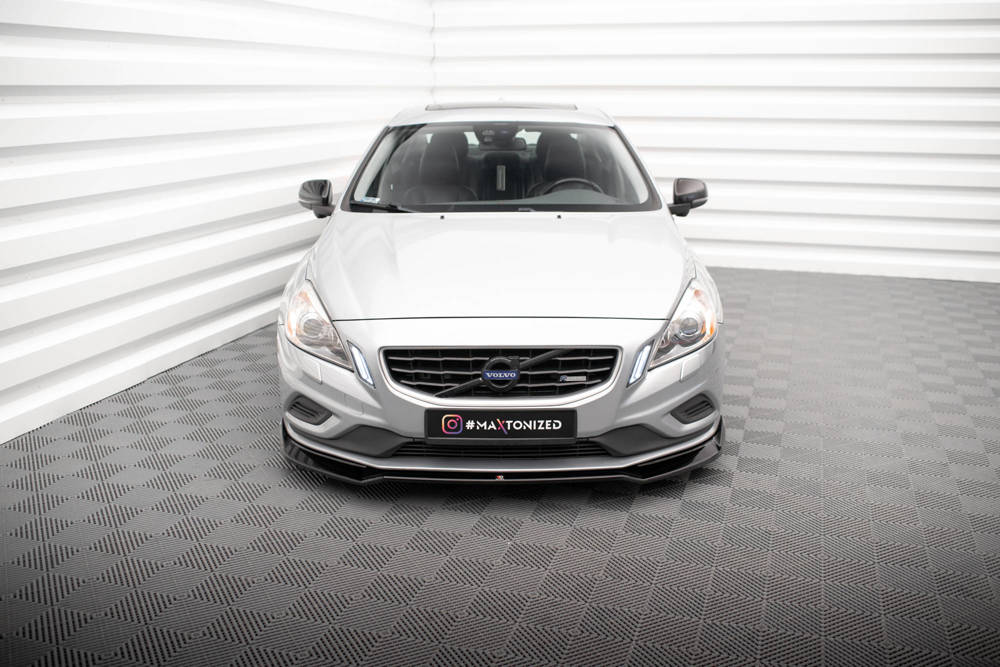 Voorspoiler V.2 Volvo S60 R-Design Maxton Glans Zwart