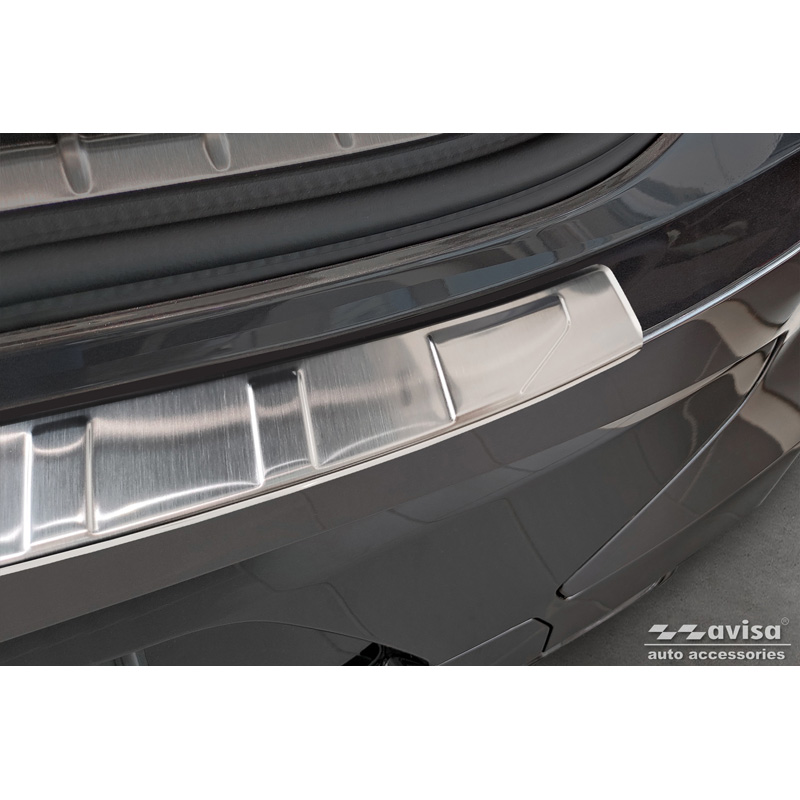 Stainless Steel Rear bumper protector  BMW X4 G02/F98 M Competition Facelift 2021- 'Ribs'