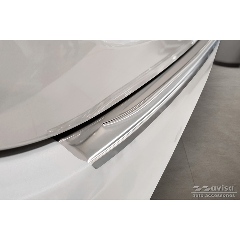 Stainless Steel Rear bumper protector  Toyota Corolla XII Sedan 2019-