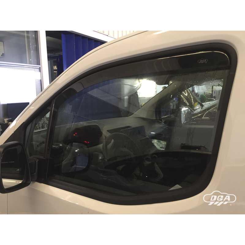 DGA Wind Deflectors  Citroën Berlingo (K9) 2018- / Fiat Doblo 2022- / Opel Combo E 2018- / Peugeot Partner (K9) & Rifter 2018- / Toyota Proace City Verso & City 2019- (2-pieces)
