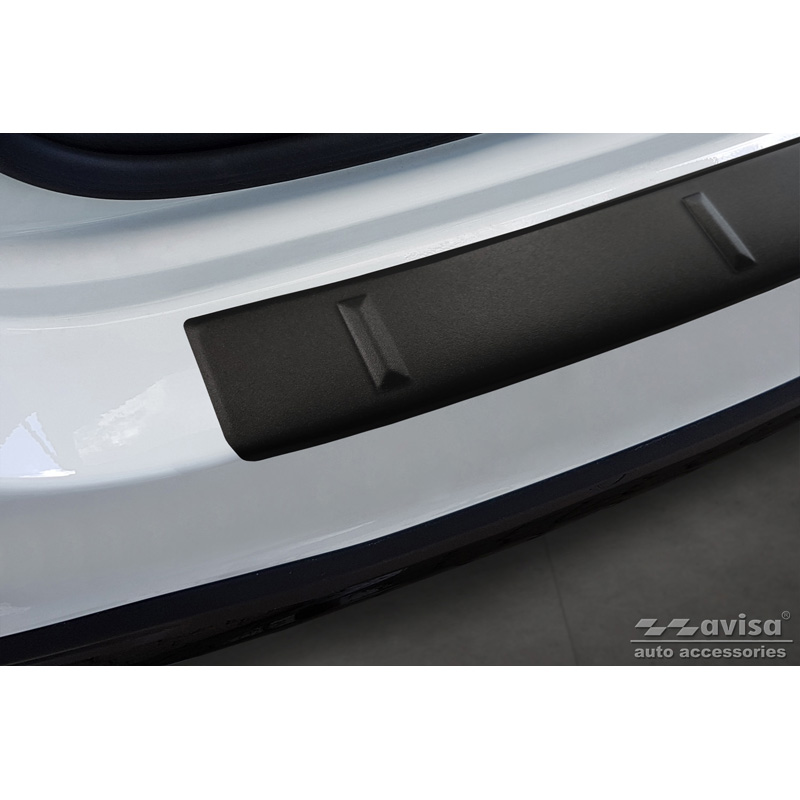 Matt Black Stainless Steel Rear bumper protector  Mercedes GLE II W167 & GLE II 53 AMG 2019-2023 'Ribs'