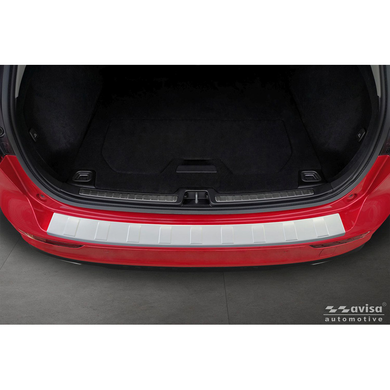 Avisa Stainless Steel Powdercoated Rear bumper protector  Volvo V60 II 2018- incl. Cross Country & R-Design 'Soft Silver'