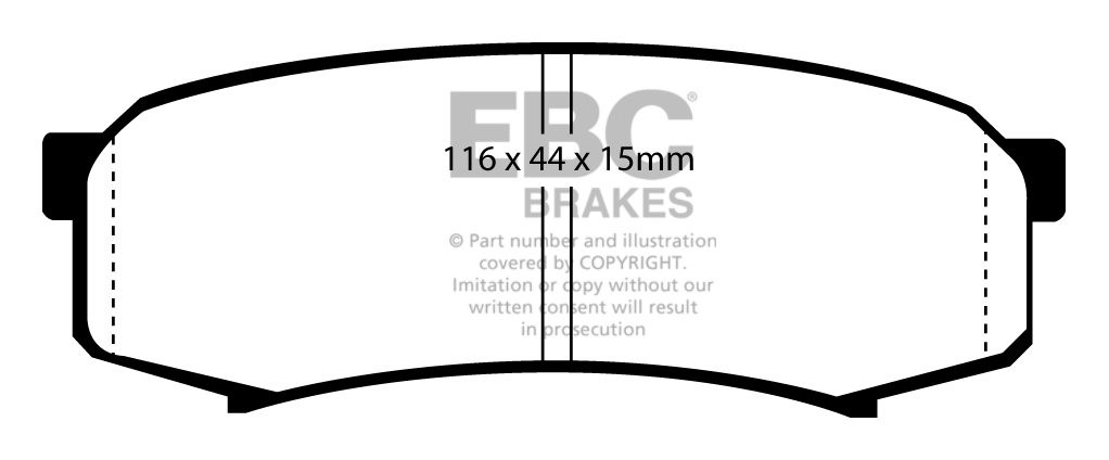EBC Brakes TOYOTA Landcruiser 3.0 TD (KZJ70) 93-96 Remblokken ac