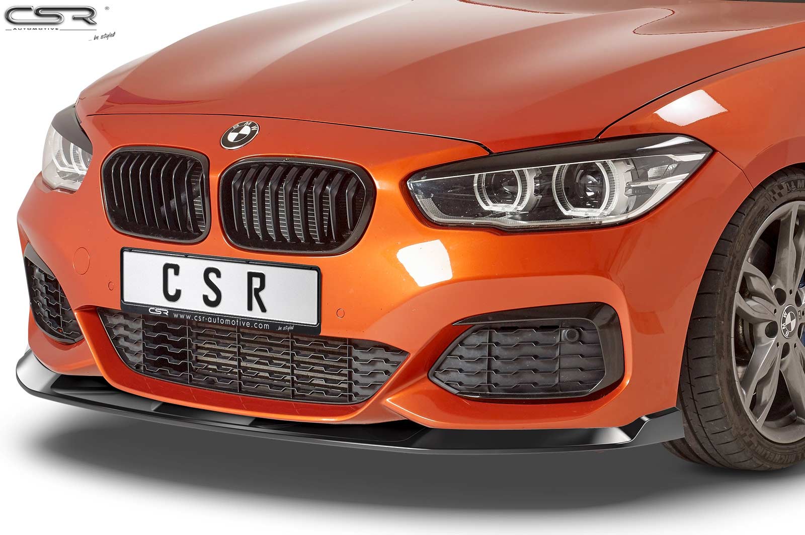 Voorspoiler BMW 1 Serie F20/F21 Glans Zwart