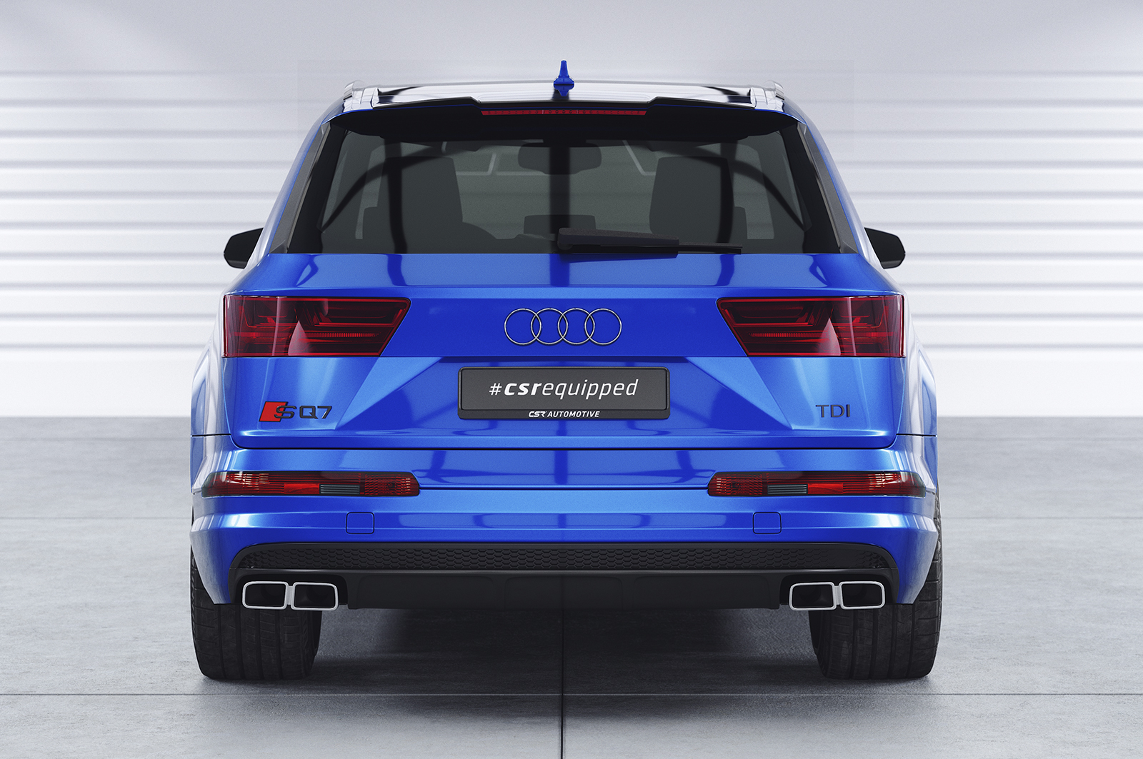 Spoiler Audi Q7 S-Line SQ7 CSR Glans Zwart