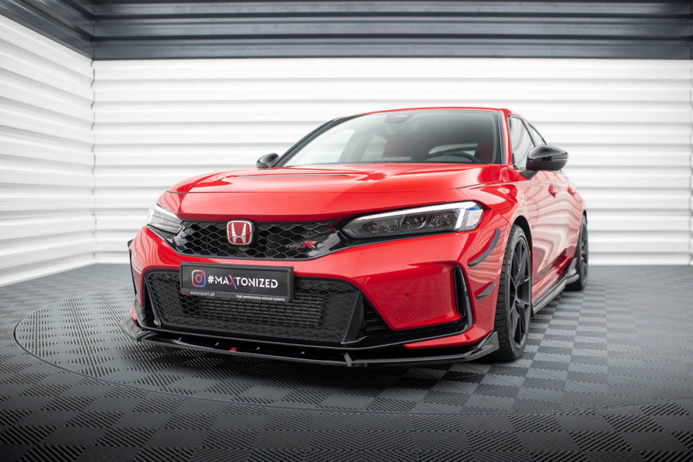 Voorspoiler V.2 Honda Civic Type-R Maxton Glans Zwart