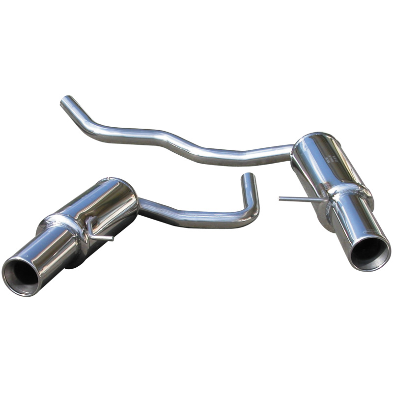 100% Inox Double Sport Exhaust  Audi A4 8E 1.8T 2001- Left/Right 102mm
