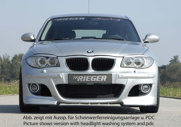 Spoilerzwaard voor Voorbumper BMW E87 Rieger