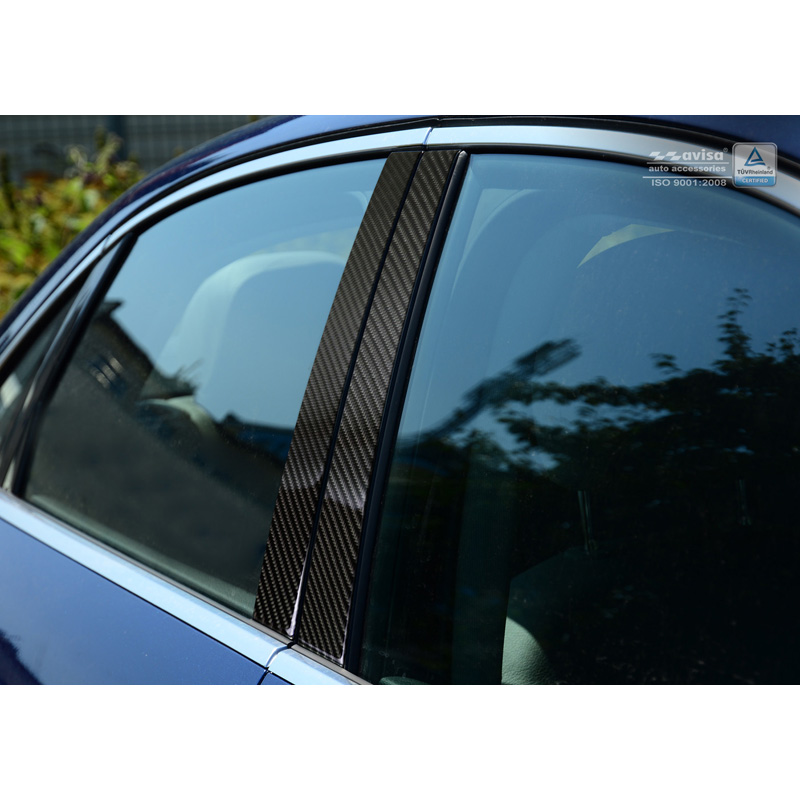 B-Pillars covers  Audi A3 8V Sedan 2016- Black Carbon