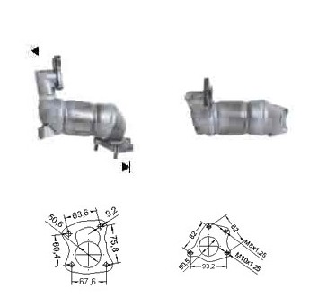 Nissan ALMERA 1.5TD DCI 1461 cc 60 Kw / 82 cv K9K Magnaflow CAT
