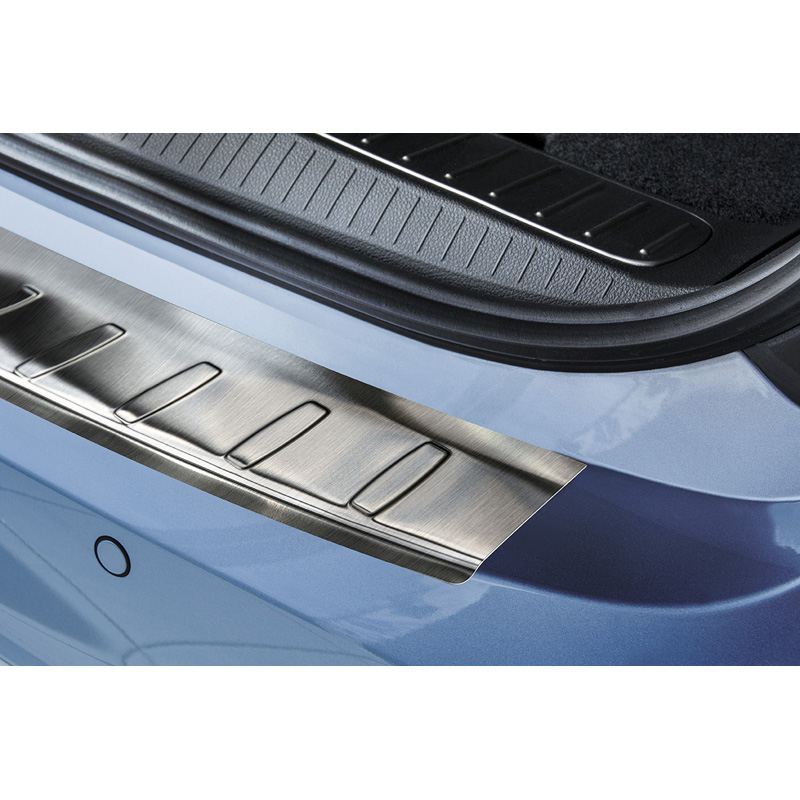 Stainless Steel Rear bumper protector  Opel Zafira C 2012- 'Ribs'