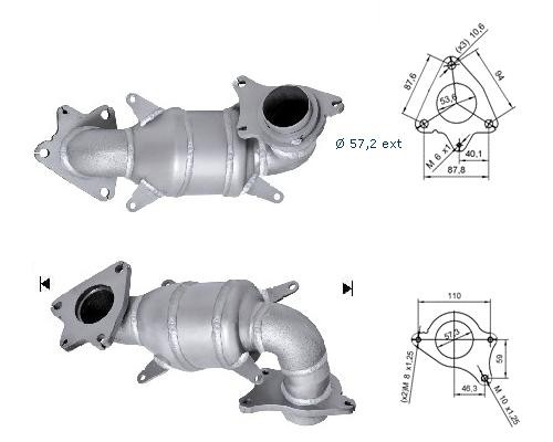 Honda CR-V 2.2TD CDTI 2204 cc 103 Kw / 140 cv N22A2 Magnaflow CA